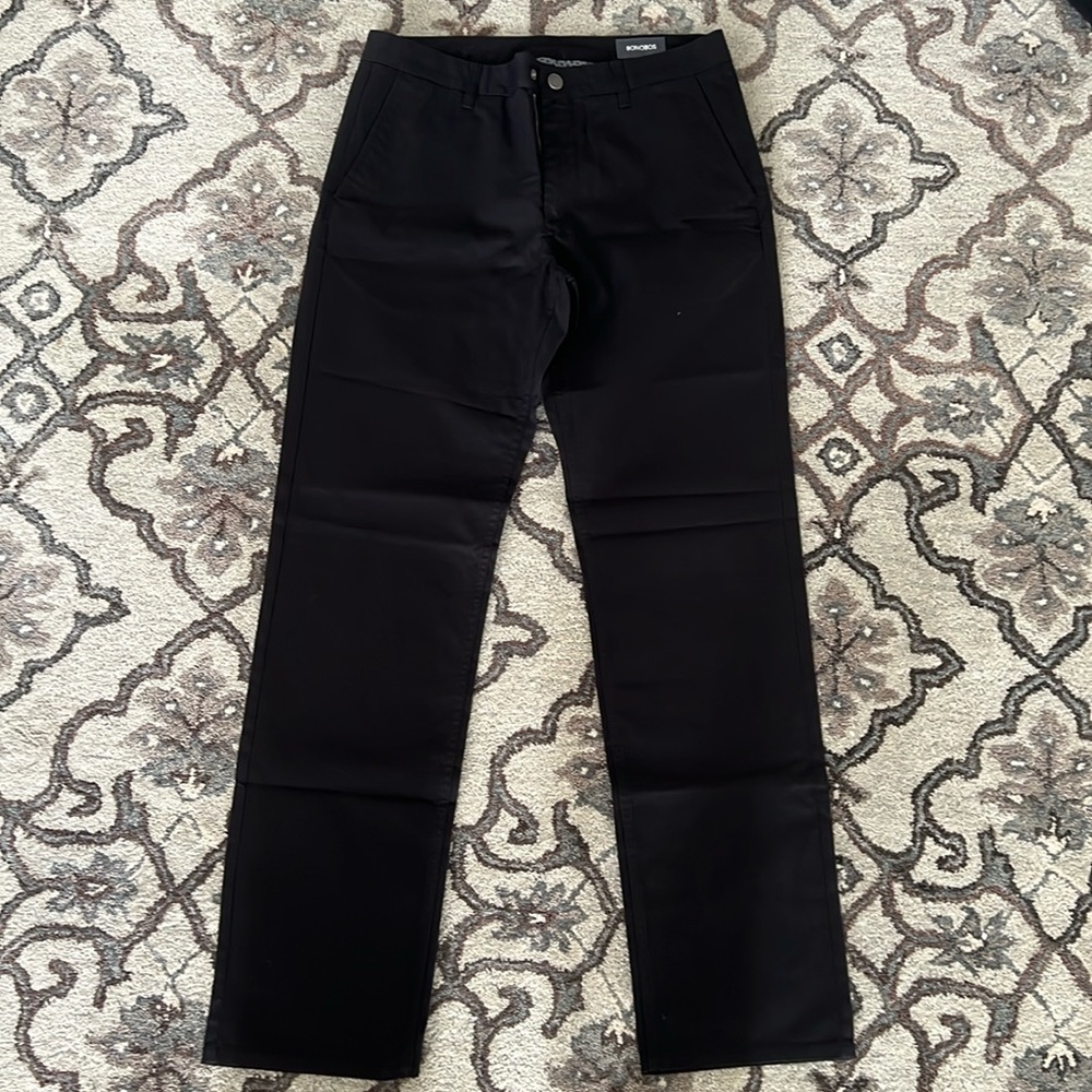 Bonobos men’s straight black pants - NWOT, 33/34